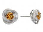 Balissima By Effy Collection Sterling Silver Citrine Earrings
