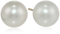 14k Yellow Gold Freshwater Cultured Pearl Stud Earrings (8-8.5mm) 14k Yellow Gold Freshwater Cultured Pearl Stud Earrings (8-8.5mm)