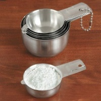 RSVP 6-Piece Stainless Steel Nesting Measuring Cup Set RSVP 6-Piece Stainless Steel Nesting Measuring Cup Set