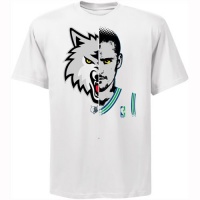 NBA Majestic Kevin Love Minnesota Timberwolves Logo Man T-Shirt - White NBA Majestic Kevin Love Minnesota Timberwolves Logo Man T-Shirt - White