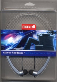 Maxell HB-202 Stereo Line Head Buds - Silver (190317) Maxell HB-202 Stereo Line Head Buds - Silver (190317)