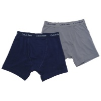 Calvin Klein Men's Stretch 2 Pack Boxer Brief Set, Resort/Spear, Medium