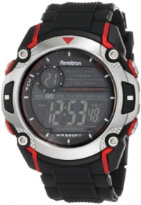 Armitron Men's 408232RED Sport Chronograph Black Resin Strap Watch Armitron Men's 408232RED Sport Chronograph Black Resin Strap Watch
