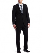 Kenneth Cole New York Men's 2 Piece Suit,  Extreme Black, 52 L