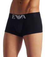 Emporio Armani Men's Cotton Stretch Trunk, Black, Large