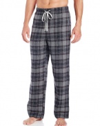 Kenneth Cole New York Men's Flannel Lounge Pants, Fulton Plaid, Medium