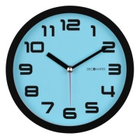 DecoMates Non-Ticking Silent Wall Clock, Color Block, Blue Frost DecoMates Non-Ticking Silent Wall Clock, Color Block, Blue Frost