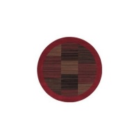 Couristan 0766/4981 Everest Hamptons/Red 5-Feet 3-Inch Round Rug Couristan 0766/4981 Everest Hamptons/Red 5-Feet 3-Inch Round Rug