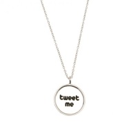 Kissika Sterling Silver 'Tweet Me' Necklace