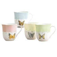 Lenox Butterfly Meadow Mugs, Set of 4 Lenox Butterfly Meadow Mugs, Set of 4