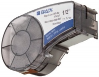 Brady M21-500-595-WT, B-595 Vinyl Printer Label for BMP 21 Mobile, ID PAL and LABPAL Printers, Black On White, 0.5 Width x 21' Length Brady M21-500-595-WT, B-595 Vinyl Printer Label for BMP 21 Mobile, ID PAL and LABPAL Printers, Black On White, 0.5 Width x 21' Length