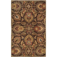 Surya CAE-1028 Caesar Chocolate 2-Feet by 3-Feet Area Rug Surya CAE-1028 Caesar Chocolate 2-Feet by 3-Feet Area Rug