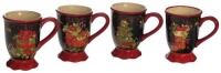 Certified International Vintage Christmas 16-Ounce assorted Mug, Set of 4 Certified International Vintage Christmas 16-Ounce assorted Mug, Set of 4