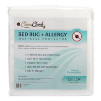 Queen Size Clara Clark Hypoallergenic 100% Waterproof Washable Fire Retardant Mattress Cover, Protects From Bed Bugs, Dust Mites, Pollen, Mold And Fungus, Great for Asthma, Eczema And Allergy Sufferers, Available In 5 Sizes, Fits Mattresses Up To 15 Thic Queen Size Clara Clark Hypoallergenic 100% Waterproof Washable Fire Retardant Mattress Cover, Protects From Bed Bugs, Dust Mites, Pollen, Mold And Fungus, Great for Asthma, Eczema And Allergy Sufferers, Available In 5 Sizes, Fits Mattresses Up To 15 Thic