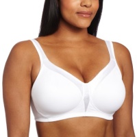 Playtex Women's 18 Hour Sensational Sleek Wirefree Bra, White, 42C Playtex Women's 18 Hour Sensational Sleek Wirefree Bra, White, 42C