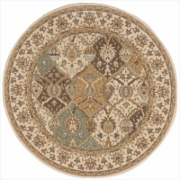 Nourison Modesto MDS04 Round Rug, 5.3-Feet, Beige Nourison Modesto MDS04 Round Rug, 5.3-Feet, Beige