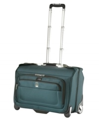 You'll never be in the dark about what to wear again with Crew 8's rolling garment bag, which utilizes padded foam bars for wrinkle-free travel, a removable hanging organizer and various mesh pockets for all of your accessories. Lifetime warranty. (Clearance) You'll never be in the dark about what to wear again with Crew 8's rolling garment bag, which utilizes padded foam bars for wrinkle-free travel, a removable hanging organizer and various mesh pockets for all of your accessories. Lifetime warranty. (Clearance)