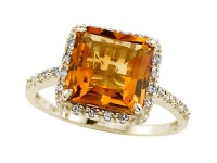 Genuine Citrine Ring by Effy Collection® in 14 kt Yellow Gold Size 7 Genuine Citrine Ring by Effy Collection® in 14 kt Yellow Gold Size 7
