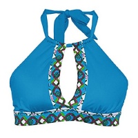 Becca by Rebecca Virtue Sweet Indulgence Banded Halter Top - Aquamarine - L Becca by Rebecca Virtue Sweet Indulgence Banded Halter Top - Aquamarine - L