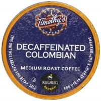 Timothy's Decaf Colombian K-Cup packs for Keurig Brewers, 50 count Timothy's Decaf Colombian K-Cup packs for Keurig Brewers, 50 count