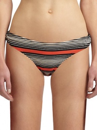 THE LOOKMulti-stripe printElastic waist and leg openingsSide O-ringsTHE MATERIAL80% nylon/20% spandexFully linedCARE & ORIGINHand washImportedPlease note: Bikini top sold separately. 