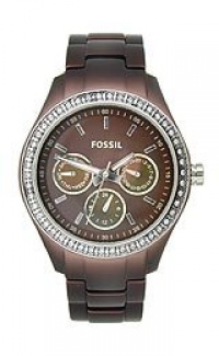 Fossil Women's ES2949 Stainless Steel Analog Brown Dial Watch Fossil Women's ES2949 Stainless Steel Analog Brown Dial Watch