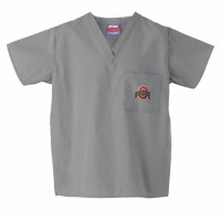 Ohio State Buckeyes NCAA Classic Scrub 1 Pocket Top (Gray) (2X Large) Ohio State Buckeyes NCAA Classic Scrub 1 Pocket Top (Gray) (2X Large)