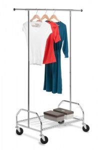 Honey-Can-Do Bottom Shelf Expandable Chrome Garment Rack Honey-Can-Do Bottom Shelf Expandable Chrome Garment Rack