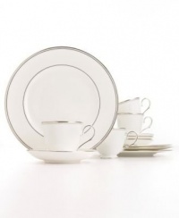 Lenox China Federal Platinum 12 Pc Set, Serving for 4 Lenox China Federal Platinum 12 Pc Set, Serving for 4