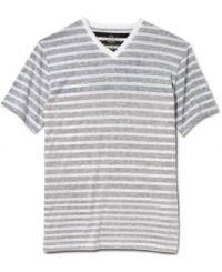 Sweet stripes. This shirt from American Rag is a casual weekend must-have. Sweet stripes. This shirt from American Rag is a casual weekend must-have.