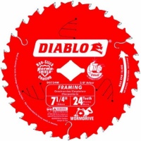 Freud D0724X Diablo 7-1/4-Inch 24 Tooth ATB Carbide Framing Saw Blade with 5/8-Inch and Diamond Knockout Arbor Freud D0724X Diablo 7-1/4-Inch 24 Tooth ATB Carbide Framing Saw Blade with 5/8-Inch and Diamond Knockout Arbor