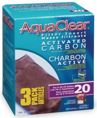 Brand New AquaClear 20 Filter Insert Activated Carbon (3 pack) Item #11380 A1380 Brand New AquaClear 20 Filter Insert Activated Carbon (3 pack) Item #11380 A1380
