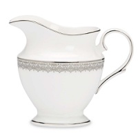 As beautiful and elegant as a couture gown, Lace Couture puts an ultra-feminine twist on banded patterns. Hopeless romantics are sure to fall in love with the Victorian-inspired lace band, complemented by a platinum rim on the inner and outer surfaces of the pristine china. As beautiful and elegant as a couture gown, Lace Couture puts an ultra-feminine twist on banded patterns. Hopeless romantics are sure to fall in love with the Victorian-inspired lace band, complemented by a platinum rim on the inner and outer surfaces of the pristine china.