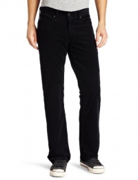 AG Adriano Goldschmied Men's Protege Staight Leg 5 Pocket Corduroy Pant, Super Black, 36