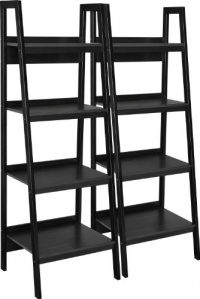 Altra Furniture Metal Frame Bundle Bookcase Ladder, Black, Set of 2 Altra Furniture Metal Frame Bundle Bookcase Ladder, Black, Set of 2