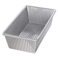 USA Pan 9 x 5 x 2.75 Inch Loaf Pan, Aluminized Steel with Americoat USA Pan 9 x 5 x 2.75 Inch Loaf Pan, Aluminized Steel with Americoat