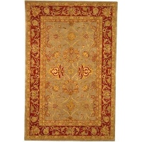 Safavieh AN529A Anatolia Collection 5-Feet by 8-Feet Handmade Hand-Spun Wool Area Rug, Grey and Red Safavieh AN529A Anatolia Collection 5-Feet by 8-Feet Handmade Hand-Spun Wool Area Rug, Grey and Red