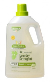 BabyGanics Loads of Love 3X Laundry Detergent, Economy Size, Fragrance Free, 64-Fluid Ounce Bottle, Packaging May Vary BabyGanics Loads of Love 3X Laundry Detergent, Economy Size, Fragrance Free, 64-Fluid Ounce Bottle, Packaging May Vary