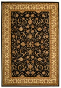 Safavieh Lyndhurst Collection LNH219A Black and Ivory Area Rug, 4-Feet by 6-Feet