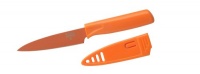 Kuhn Rikon 4-Inch Nonstick Colori Paring Knife, Orange Kuhn Rikon 4-Inch Nonstick Colori Paring Knife, Orange