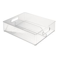 InterDesign Fridge Binz Deep Split Bin, Clear, 12-Inch by 4-Inch InterDesign Fridge Binz Deep Split Bin, Clear, 12-Inch by 4-Inch
