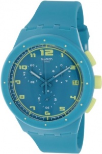 Swatch Originals Acid Drop Chronograph Turquoise Silicone Mens Watch SUSL400 Swatch Originals Acid Drop Chronograph Turquoise Silicone Mens Watch SUSL400