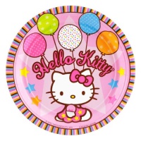 Amscan Hello Kitty Balloon Dreams 7 Paper Plates, 8-Count Amscan Hello Kitty Balloon Dreams 7 Paper Plates, 8-Count