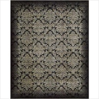 Nourison Rugs Chambord Collection CM15 Black Runner 2'3 x 8' Area Rug Nourison Rugs Chambord Collection CM15 Black Runner 2'3 x 8' Area Rug