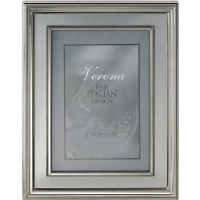 Lawrence Frames 8 by 10-Inch Silver Plated Metal Picture Frame, Brushed Silver Inner Panel Lawrence Frames 8 by 10-Inch Silver Plated Metal Picture Frame, Brushed Silver Inner Panel