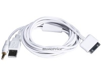 MPI Audio and Sync Cable for iPhone / iPod (Apple Dock Connector to USB / 3.5mm) MPI Audio and Sync Cable for iPhone / iPod (Apple Dock Connector to USB / 3.5mm)