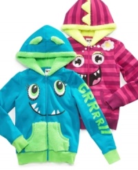Let her style roar onto the scene with one of these Dino hoodies from Belle du Jour. Let her style roar onto the scene with one of these Dino hoodies from Belle du Jour.