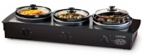 Living by Nostalgia TSC250BLK 2.5-Quart Triple Slow Cooker Buffet Living by Nostalgia TSC250BLK 2.5-Quart Triple Slow Cooker Buffet