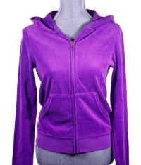 Juicy Couture Winter Iris Purple Velour Original Zip Hoodie Juicy Couture Winter Iris Purple Velour Original Zip Hoodie