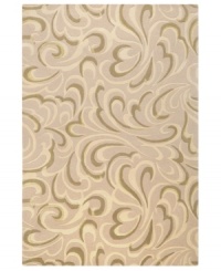 Go with the flow. Designed by Candice Olson for Surya, this rug simply dazzles with fluid, modern beauty. Hand-tufted of wool for rich texture, the swirl-patterned rug is rendered in soft cream tones for undeniable charisma in any space. Go with the flow. Designed by Candice Olson for Surya, this rug simply dazzles with fluid, modern beauty. Hand-tufted of wool for rich texture, the swirl-patterned rug is rendered in soft cream tones for undeniable charisma in any space.